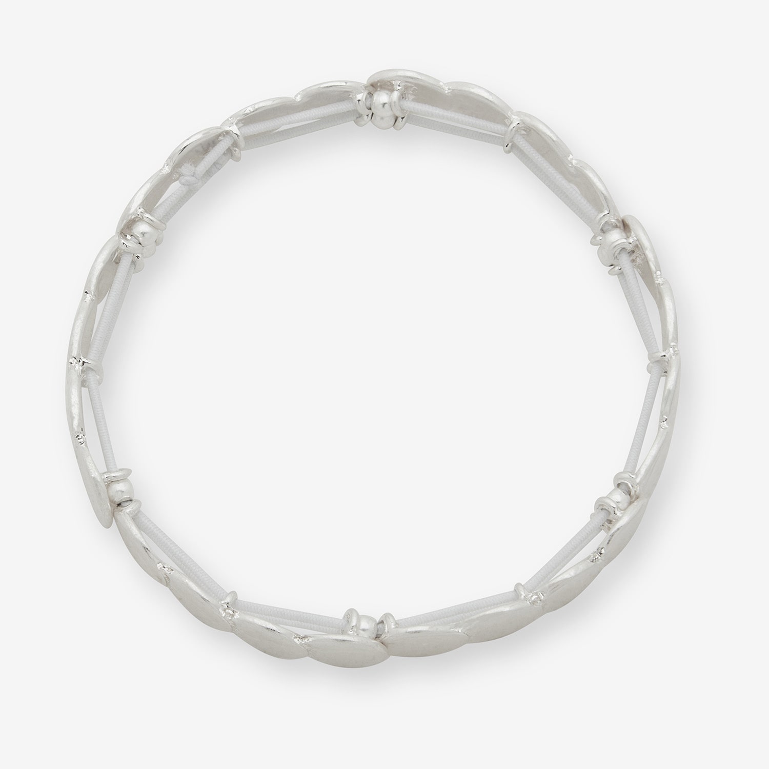 a.n.a Silver Tone Womens Stretch Bracelet