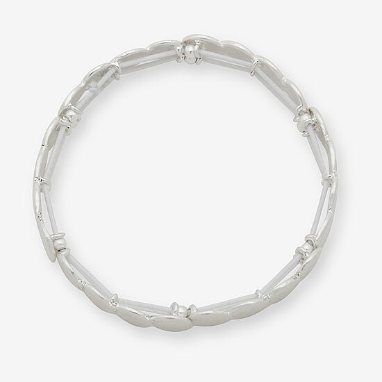 a.n.a Silver Tone Womens Stretch Bracelet
