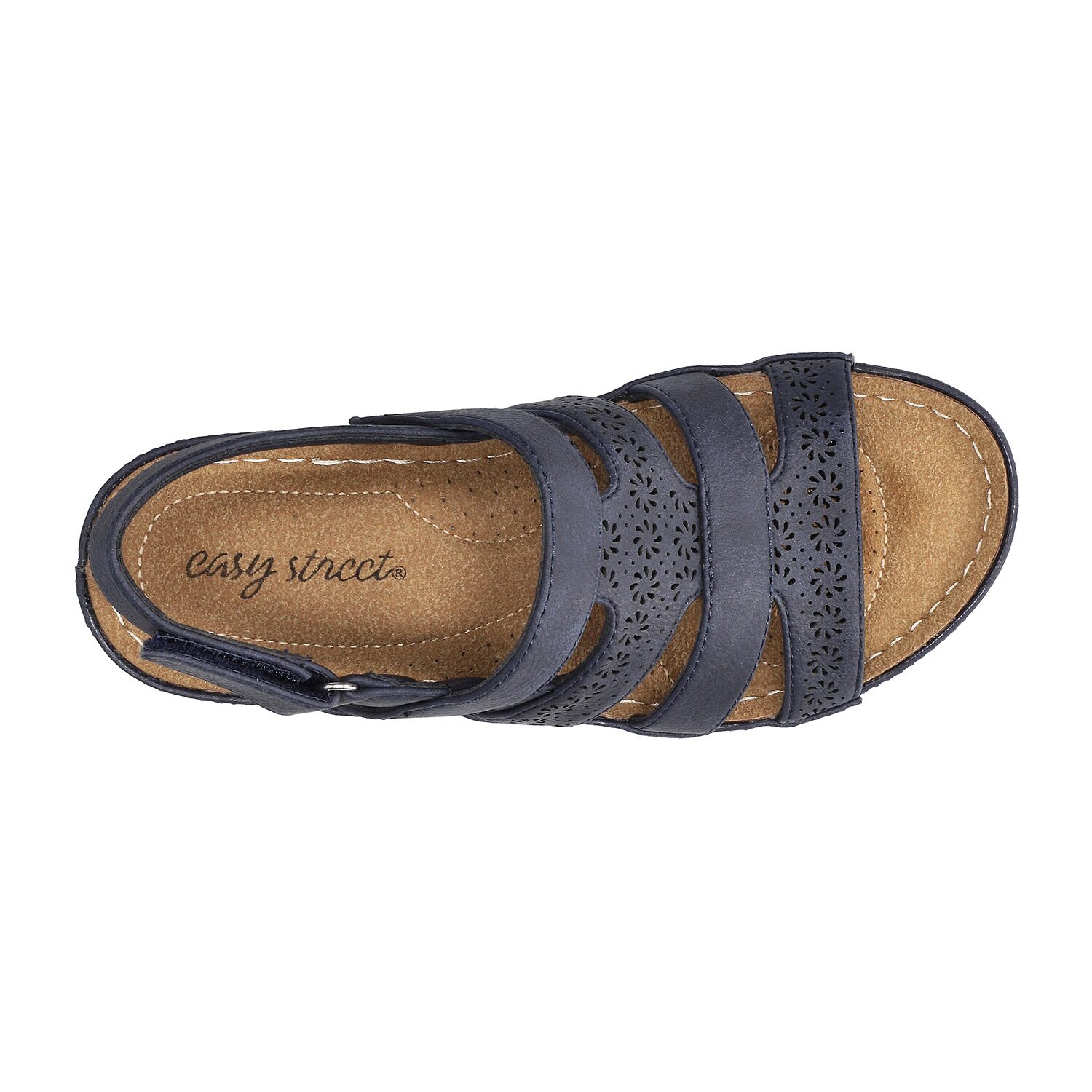 Easy Street Womens Alexi Wedge Sandals
