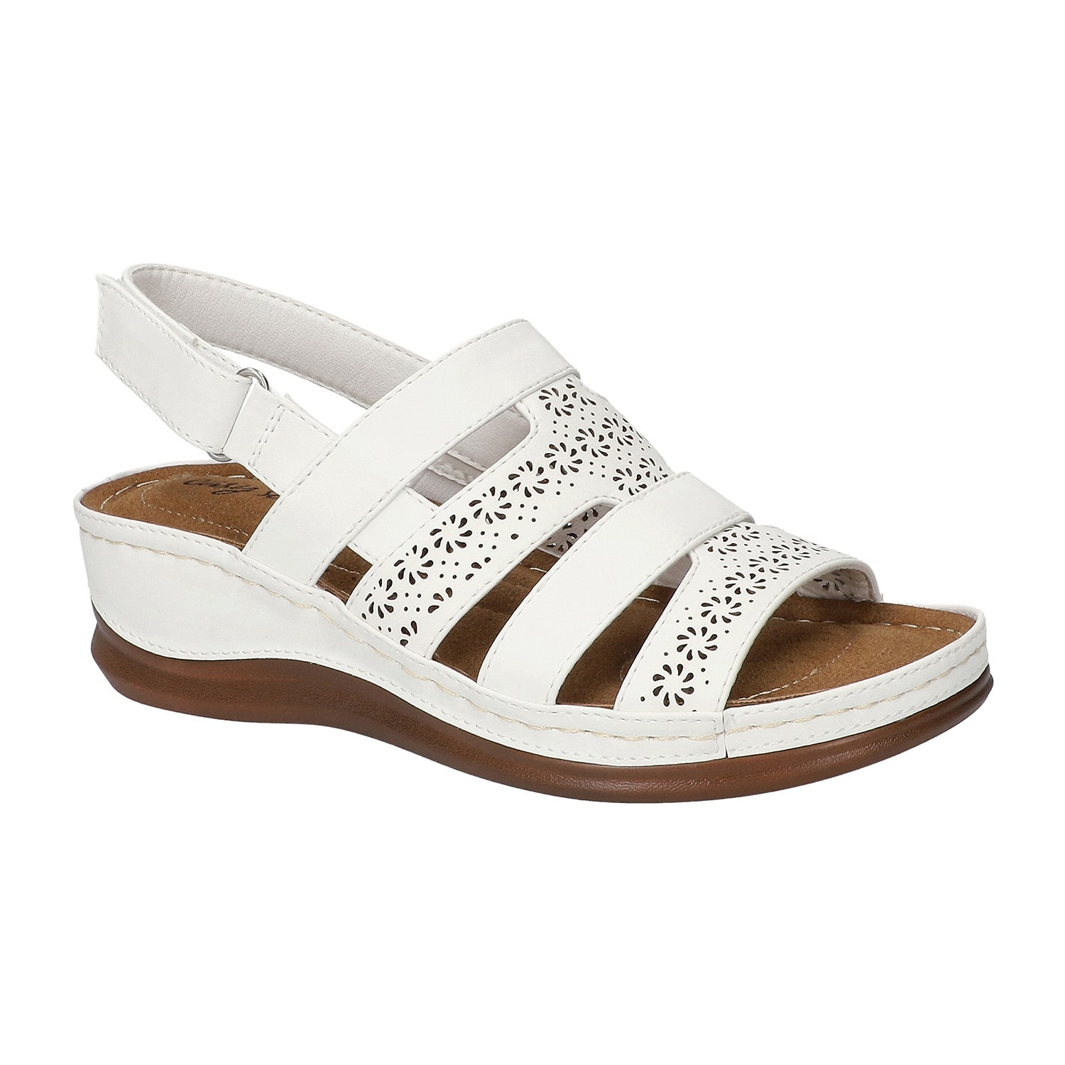 Easy Street Womens Alexi Wedge Sandals