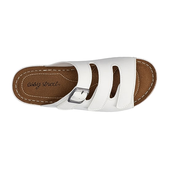 Easy Street Womens Pinterry Slide Sandals