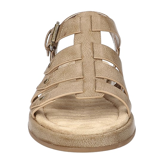 Easy Street Womens Chirp Adjustable Strap Flat Sandals