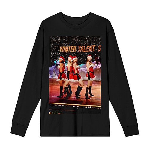 Bioworld Mean Girls Womens Juniors Crew Neck Long Sleeve Regular Fit Graphic T-shirt In Black