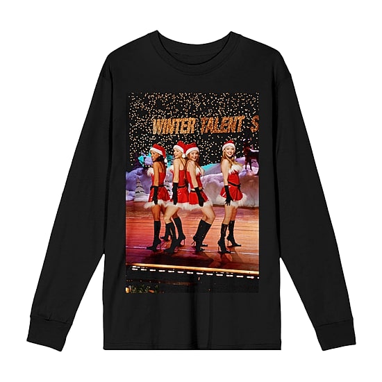 Mean Girls Womens Juniors Crew Neck Long Sleeve Regular Fit Graphic T-Shirt