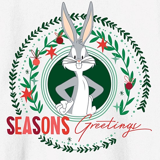 Bugs Seasons Greetings Womens Juniors Crew Neck Long Sleeve Care Bears Sweatshirt