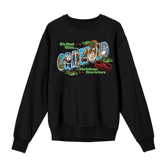Christmas Vacation Griswold Womens Juniors Crew Neck Long Sleeve Sweatshirt