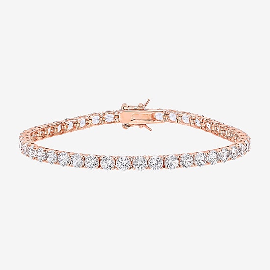 Gemstone Sterling Silver 7.25 Inch Tennis Bracelet