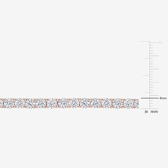 Gemstone Sterling Silver 7.25 Inch Tennis Bracelet