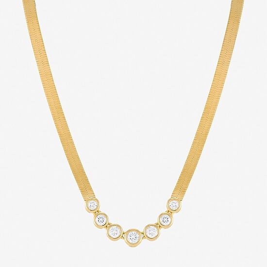 (G-H / Si1-Si2) Womens 1/2 CT. T.W. Lab Grown White Diamond 14K Gold Over Silver Sterling Silver 16 Inch Pendant Necklace