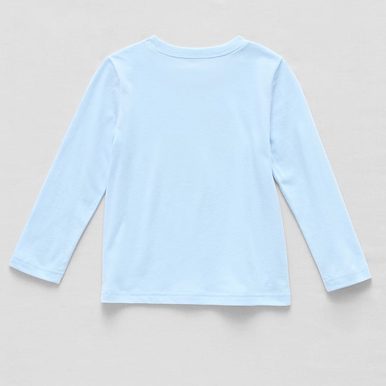 Okie Dokie Toddler & Little Boys Crew Neck Long Sleeve Regular Fit Graphic T-Shirt