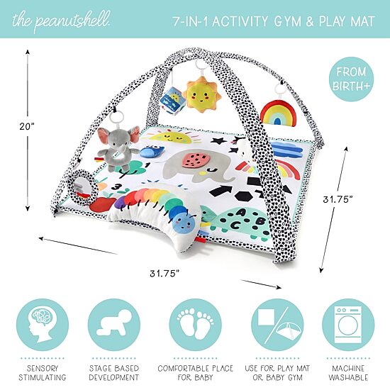 The Peanutshell Montessori Elephant Baby Activity Center