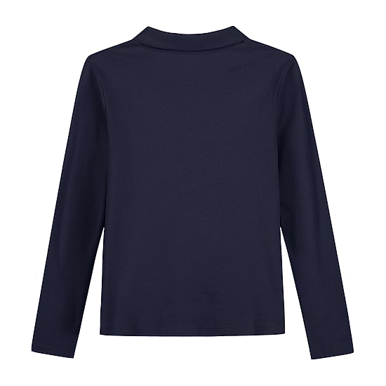 IZOD Little & Big Kid Girls Long Sleeve Regular Fit Stretch Fabric Polo Shirt