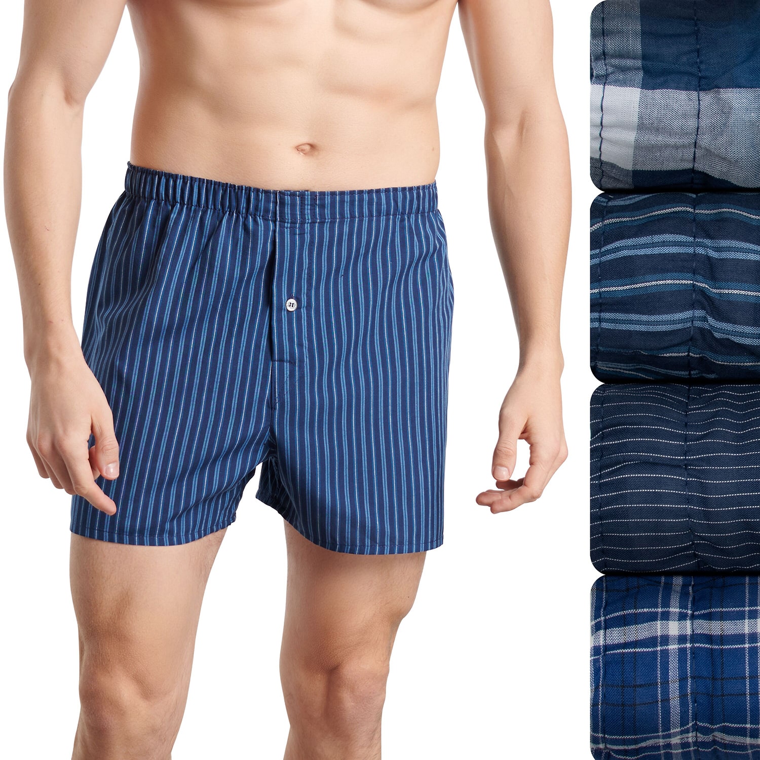 Fruit of the Loom Premium Cotton Mens 4 Pack Boxers Jc4p591