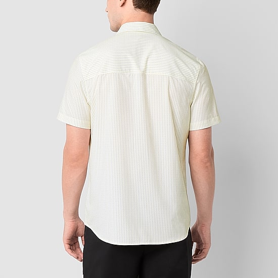 Stylus Mens Short Sleeve Regular Fit Button-Down Shirt