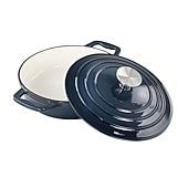 MegaChef Enameled Cast Iron 2-qt. Braising Pan