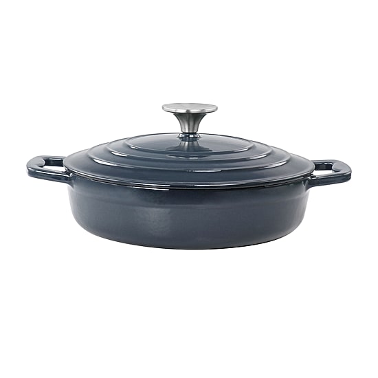 MegaChef Enameled Cast Iron 2-qt. Braising Pan