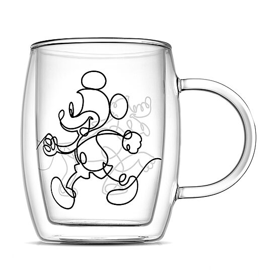 Joyjolt Mickey And Pluto Aroma 2-pc. Mickey and Friends Coffee Mug