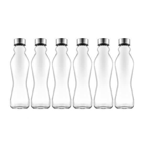 Joyjolt Spring Glass 6-pc. Water Bottles