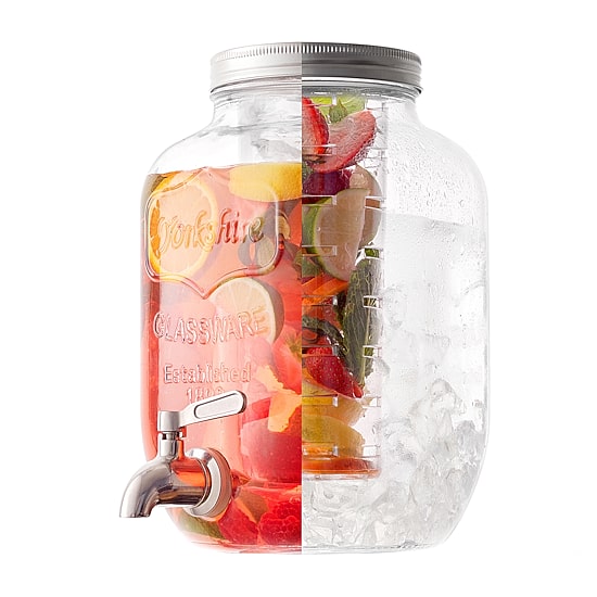 Joyjolt Fluted Design With 2 Diffusers Beverage Dispenser