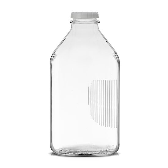 Joyjolt Glass Milk Bottles With Silicone Pour Lid Beverage Dispenser