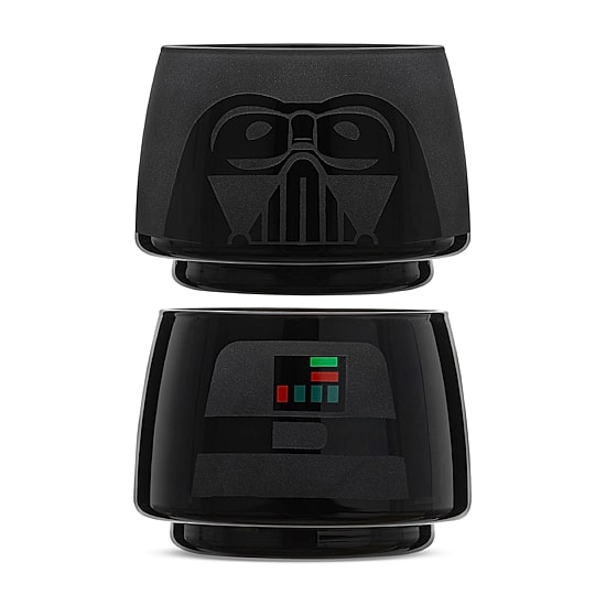 Joyjolt Darth Vader Stackable Glasses 2-pc. Drinkware Set