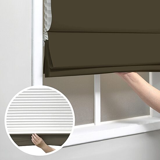 Insulating Energy Saving Cordless Blackout Roman Shade