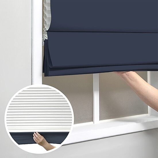 Insulating Energy Saving Cordless Blackout Roman Shade