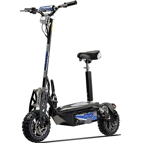 Uberscoot 1600w 48v Stand Up Electric Scooter With Seat Electric Scooter, One Size, Black