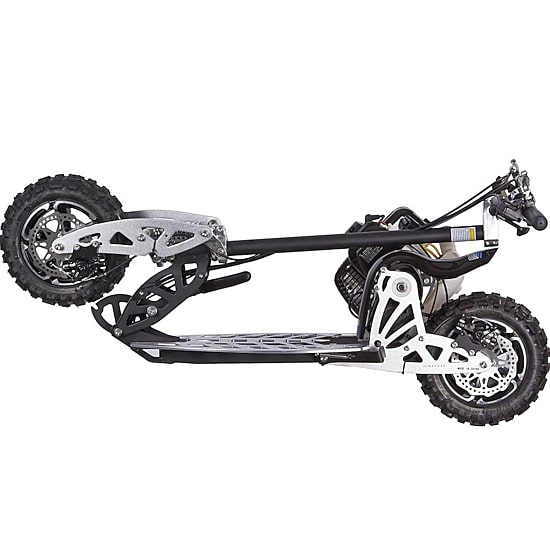 Uberscoot 2x 2-Speed 50cc Stand Up Gas Powered Scooter With Seat Scooter