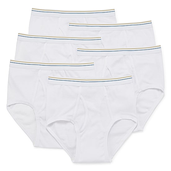 Stafford Dry + Cool Full-Cut Mens 6 Pack Briefs 302872