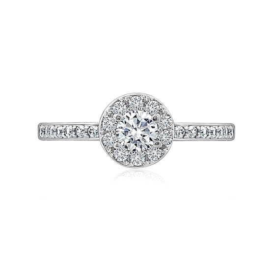 DiamonArt® Womens 5/8 CT. T.W. White Cubic Zirconia Sterling Silver Promise Ring