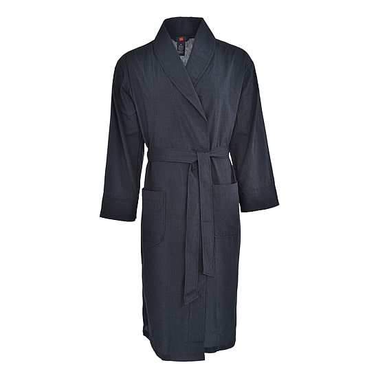 Hanes Mens Long Sleeve Mid Length Robe