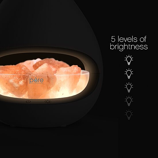 Pure Enrichment Pureglow Crystal Salt Lamp Oil Diffuser