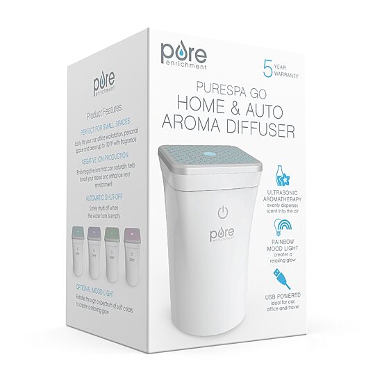 Pure Enrichment Purespa Go Home & Auto Aroma Oil Diffuser