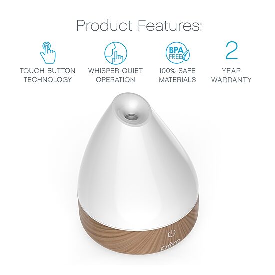 Pure Enrichment Purespa Natural White Aroma Oil Diffuser