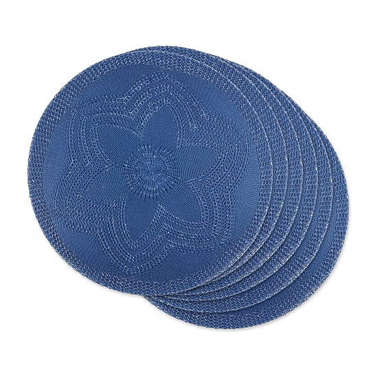 Design Imports Floral Woven Round 6-pc. Placemats