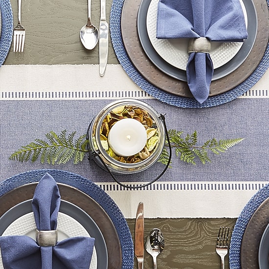 Design Imports Floral Woven Round 6-pc. Placemats