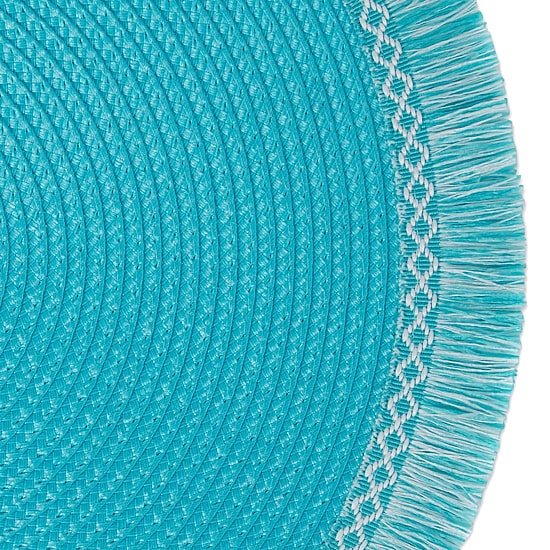 Design Imports Round 6-pc. Fringed Placemat