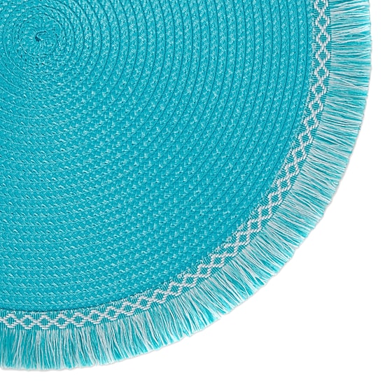 Design Imports Round 6-pc. Fringed Placemat