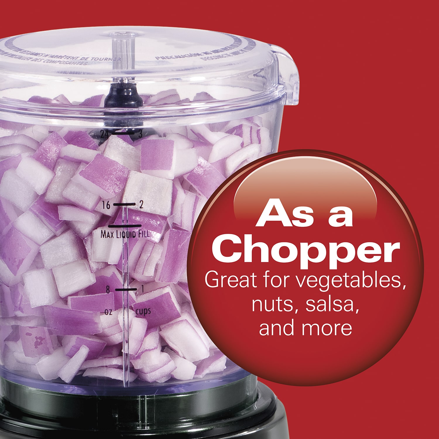 Hamilton Beach® Blender + Food Chopper Attachment