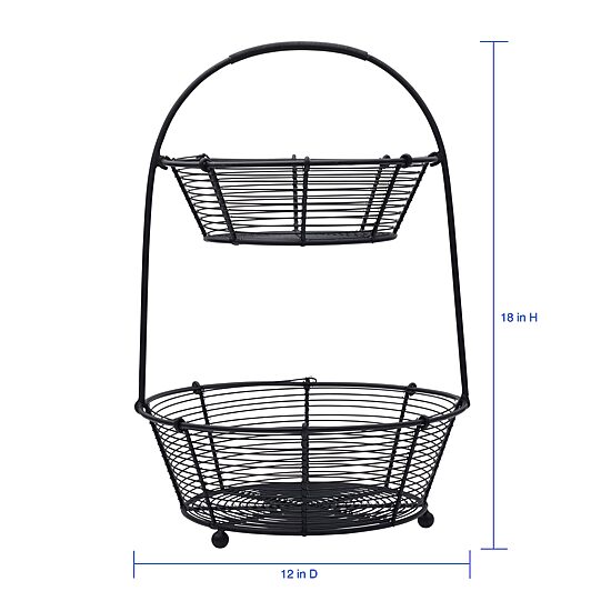 Gourmet Basics by Mikasa Tulsa 2 Tier Basket