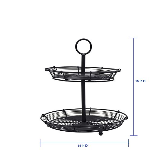 Gourmet Basics by Mikasa Tulsa 3 Tier Basket