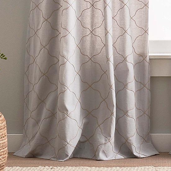 CHF Mallorca Back Tab Light-Filtering Set of 2 Curtain Panel