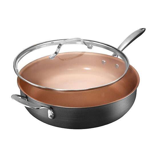 Gotham Steel 5.5-qt. Jumbo Cooker with Tempered Glass Lid