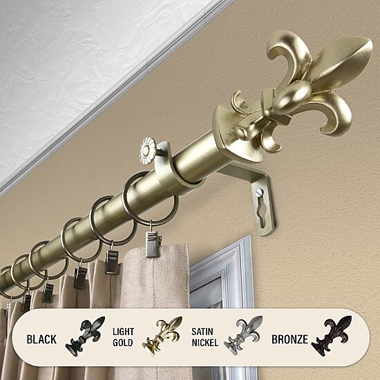Rod Desyne Fernando 1 IN Adjustable Curtain Rod