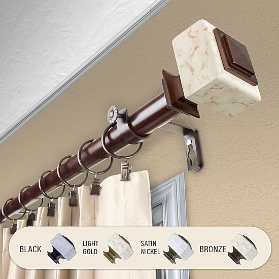 Rod Desyne Estelle 1 IN Adjustable Curtain Rod