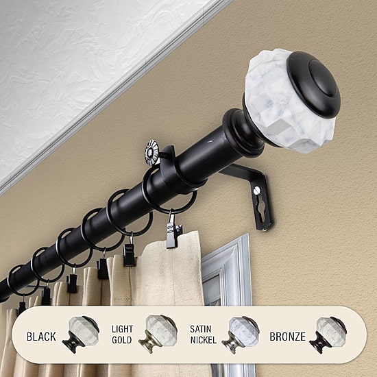 Rod Desyne Linden 1 IN Adjustable Curtain Rod