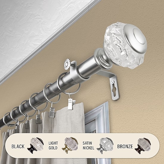 Rod Desyne Inez 1 IN Adjustable Curtain Rod