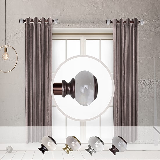 Rod Desyne Ironwood 1 IN Adjustable Side Curtain Rod