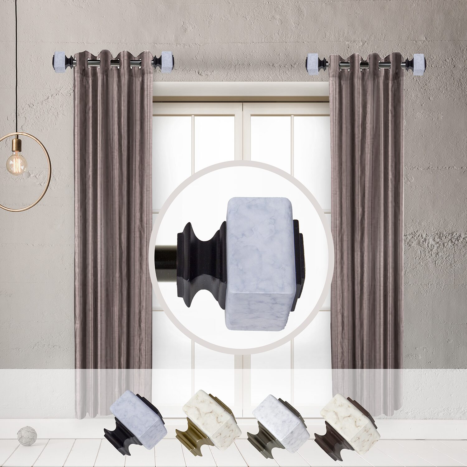 Rod Desyne Estelle 1 Adjustable Side Curtain